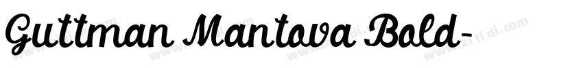 Guttman Mantova Bold字体转换